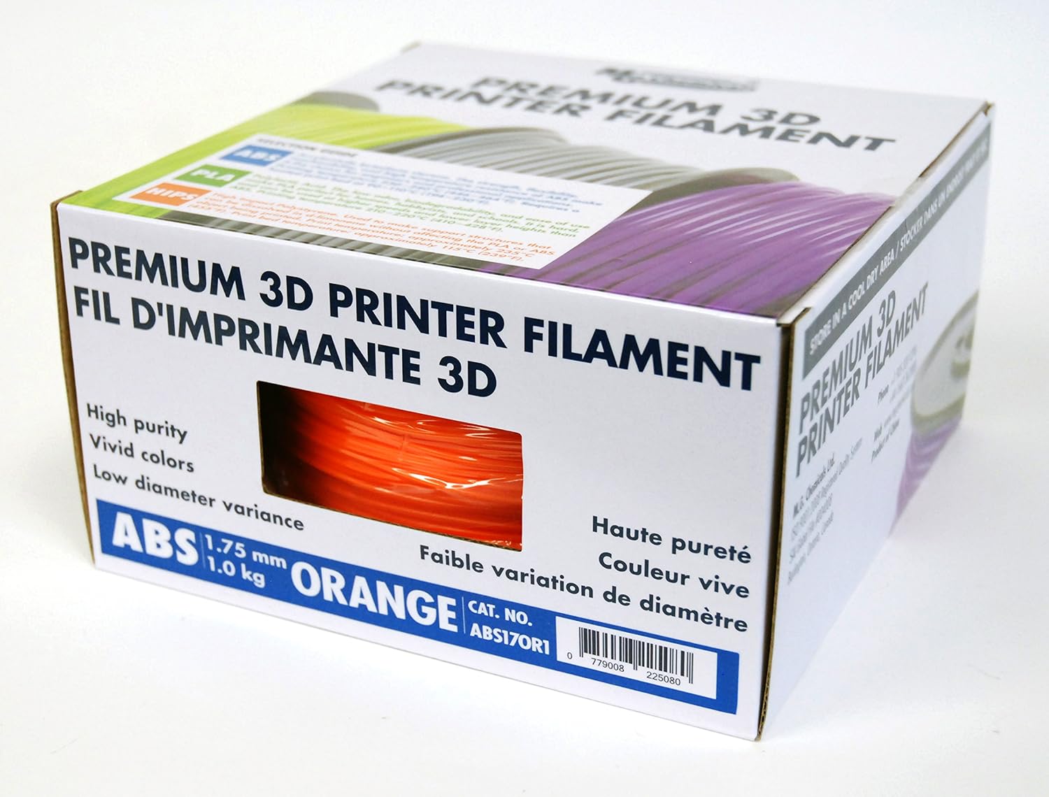 MG Chemicals ABS17OR1 Orange ABS 3D Printer Filament, 1.75 mm, 1 kg Spool