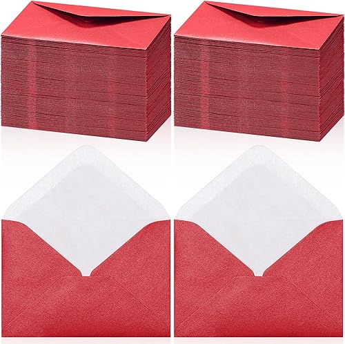 Miniatura 8 de 400 sobres para tarjetas de regalo a granel, mini sobres metálicos para tarjetas de visita pequeñas, fundas para tarjetas de invitación, pequeños