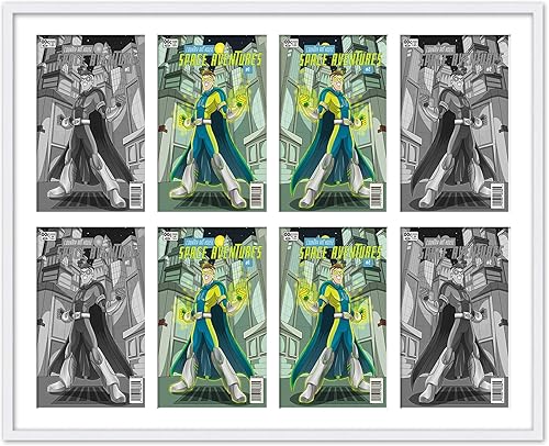 Miniatura 54 de Marco de cómic negro mate Para cómics publicados entre 1986 y el día actual (marco de madera maciza de cómic de la Edad Dorada), hecho