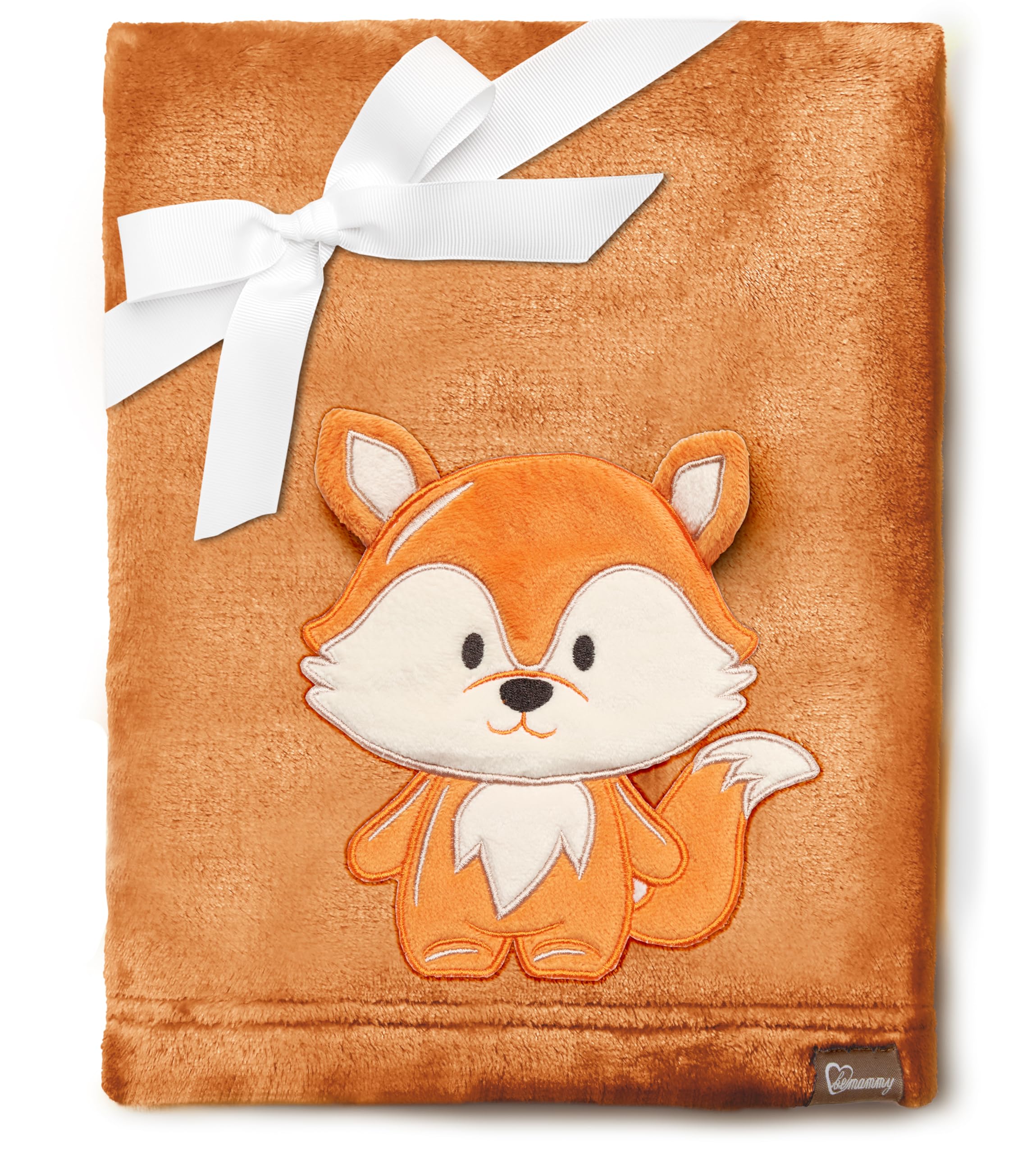 Be Mammy Warme Kuscheldecke Babydecke Blanket Baby Geschenk BE20-168 (Braun - Fuchs)