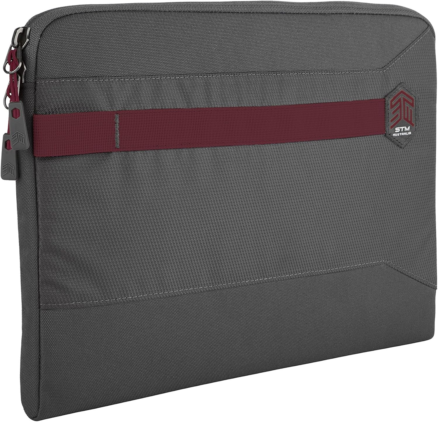 STM Summary 15" Laptop Sleeve – Slim & Lightweight Protective Case with Padded Interior, Water-Resistant Fabric & Asymmetrical Zipper – Fits Devices up to 14.8"x10"x1.2", Royal Purple