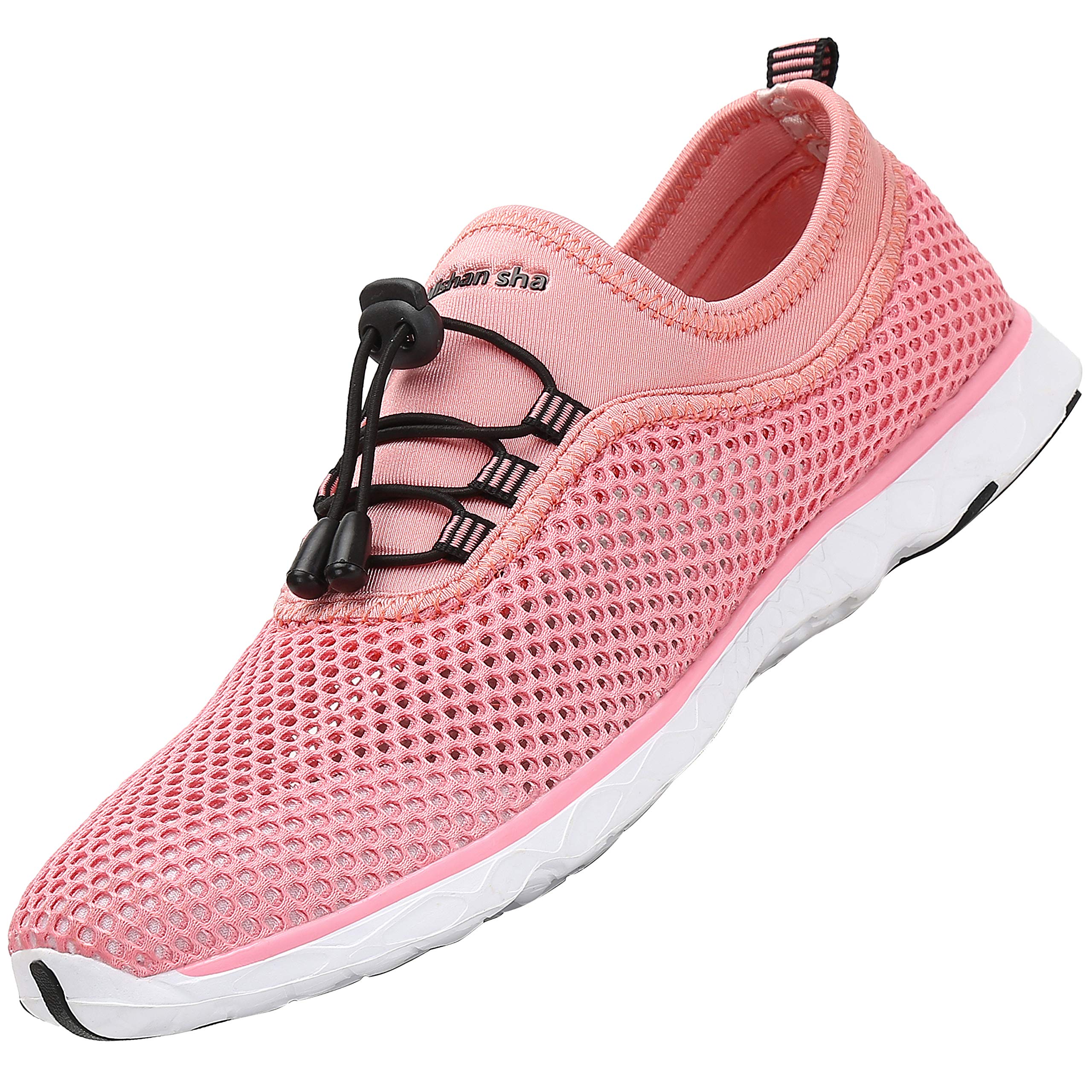 SAGUARO Transpirable Zapatos Descalzos Hombres Secado Rápido Versátil Zapato de Natación Unisexo Adulto Flexible Elástico Piscina Playa Calzado Mujeres Water Shoes, Rosado 35