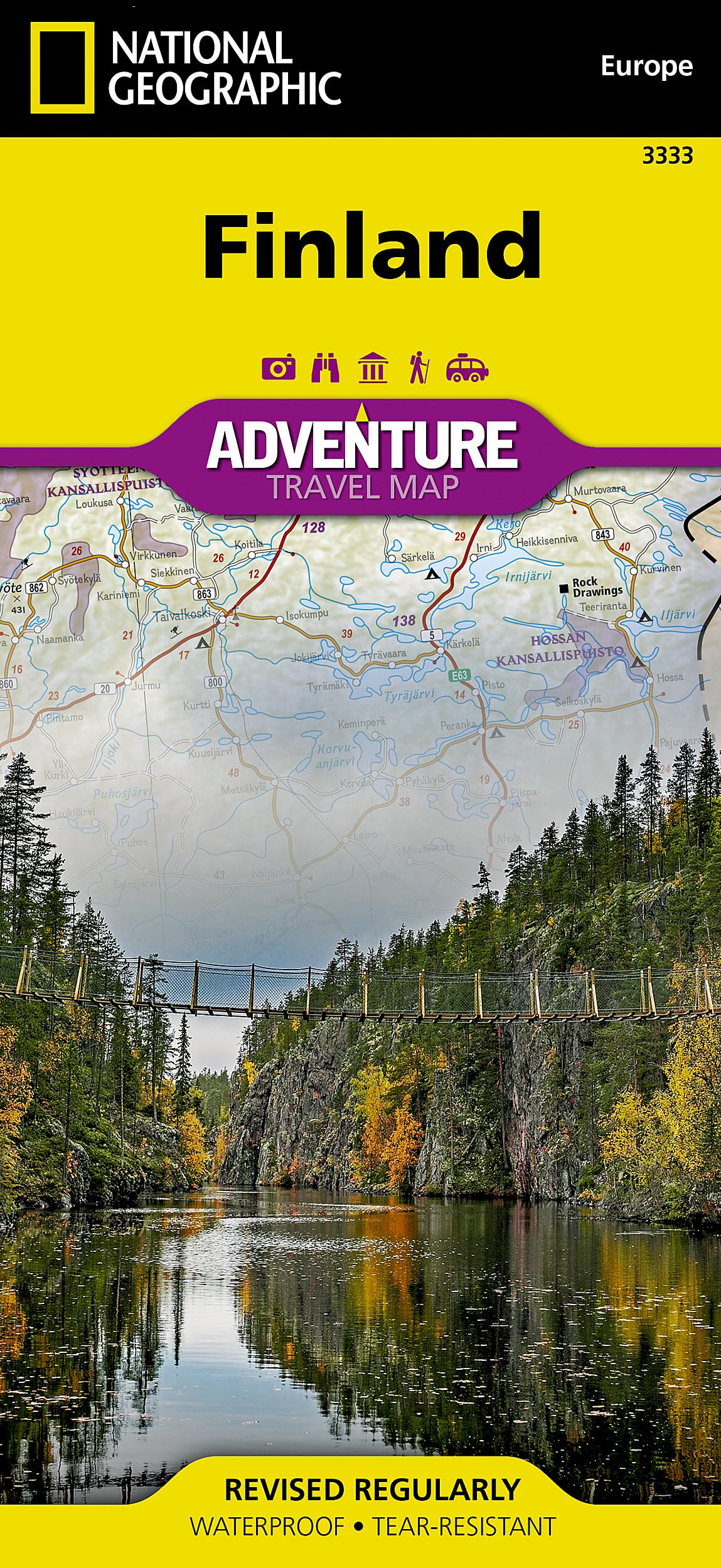 Finland Adventure Map National Geographi