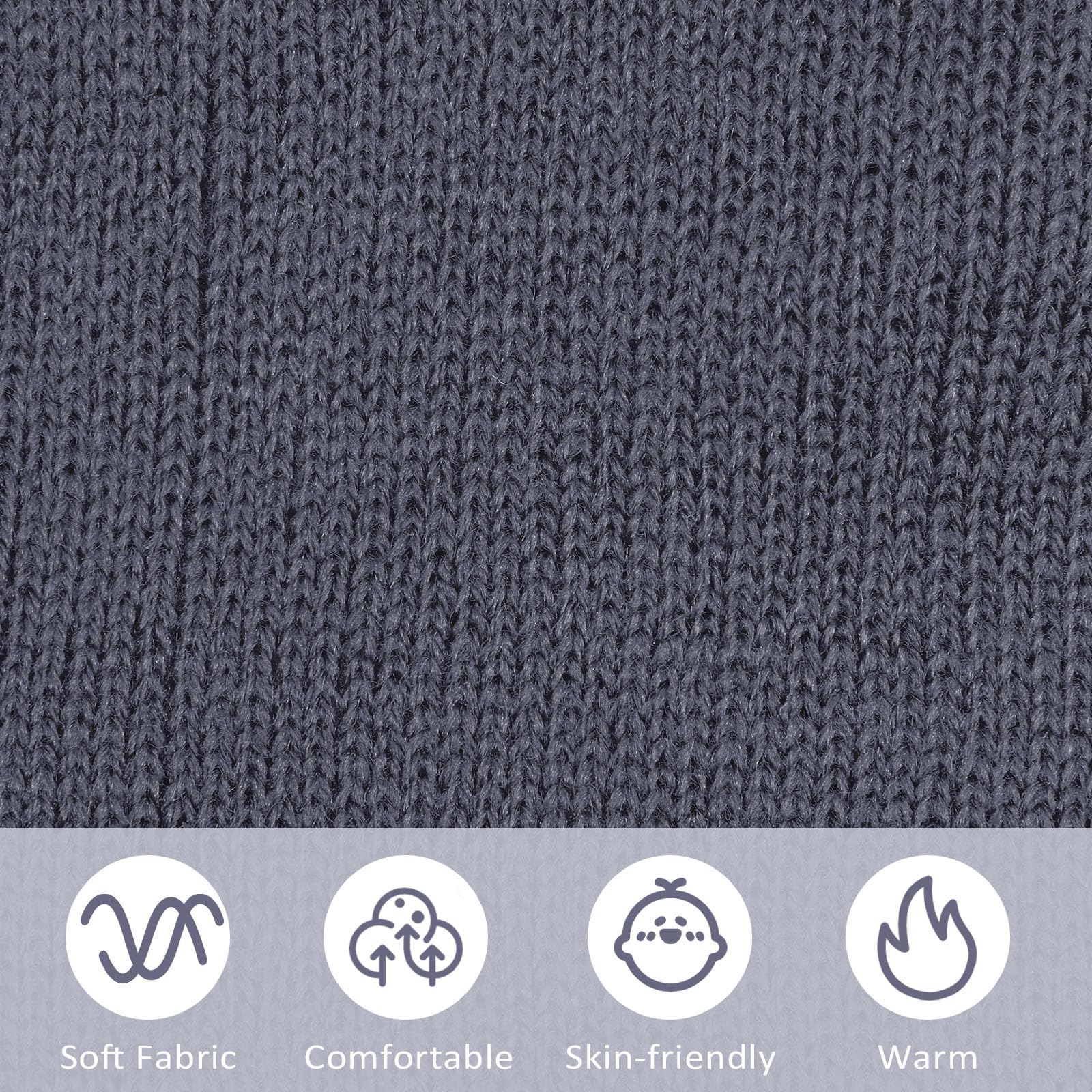 SATINIOR Wintermützen, Strickmützen, Unisex, Totenkopfmützen, Strumpfmützen für Obdachlose, 50 Stück