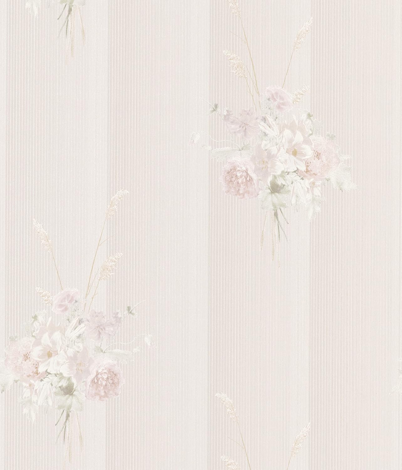 Brewster Home Fashions 149-88408 Bath Bath Bath Vol III Expanded Rose Trail Wallpaper, 20.5-Inch by 396-Inch, Neutral