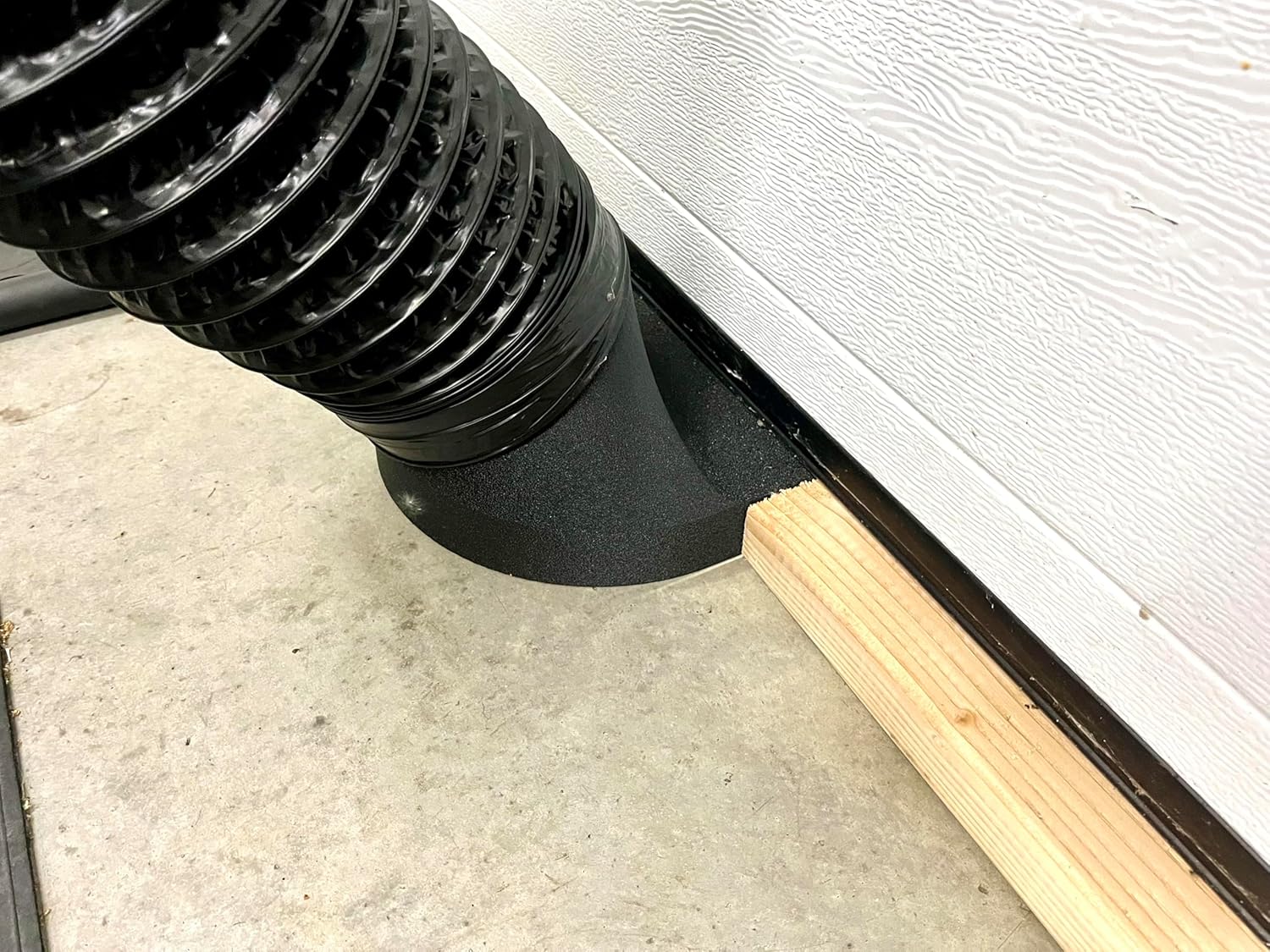 Under Garage Door 2x4 Seal Exhaust Smoke Laser Duct Shroud 1.5in in Height