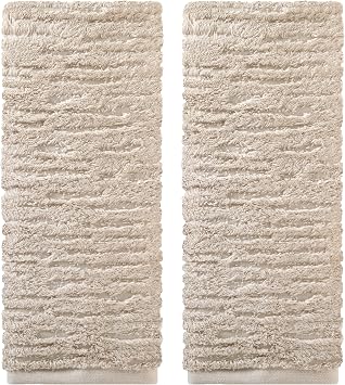 SKL Home CloudSoft Cotton Luxury 2 قطعة مناشف يدوية ، دقيق الشوفان