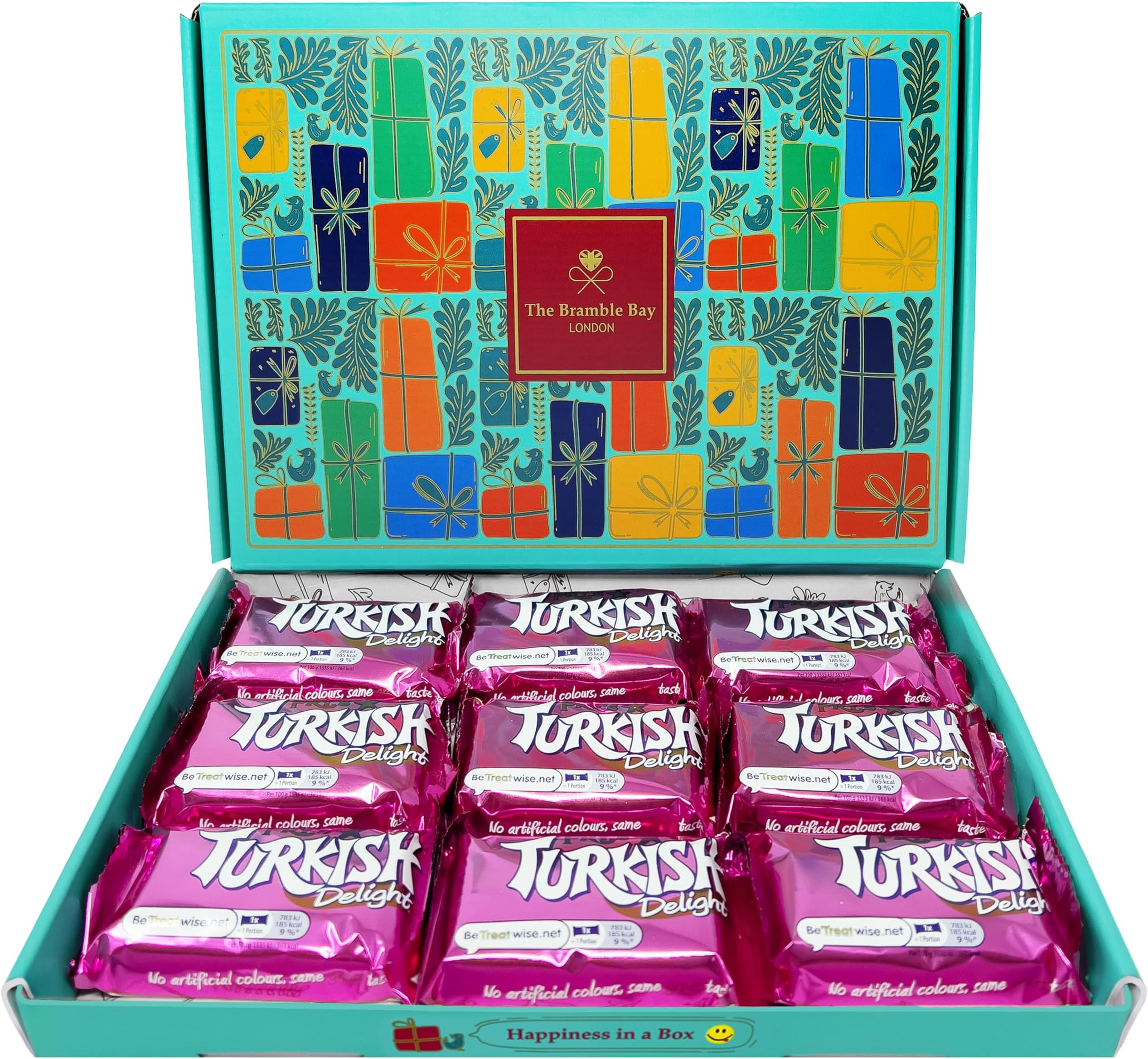 Turkish Delight Chocolate Gift Box contains Frys Delights, Birthday Gifts, Mothers Day, Easter, Get Well, Christmas, Sweet Treats for Kids & Retro Chocolates