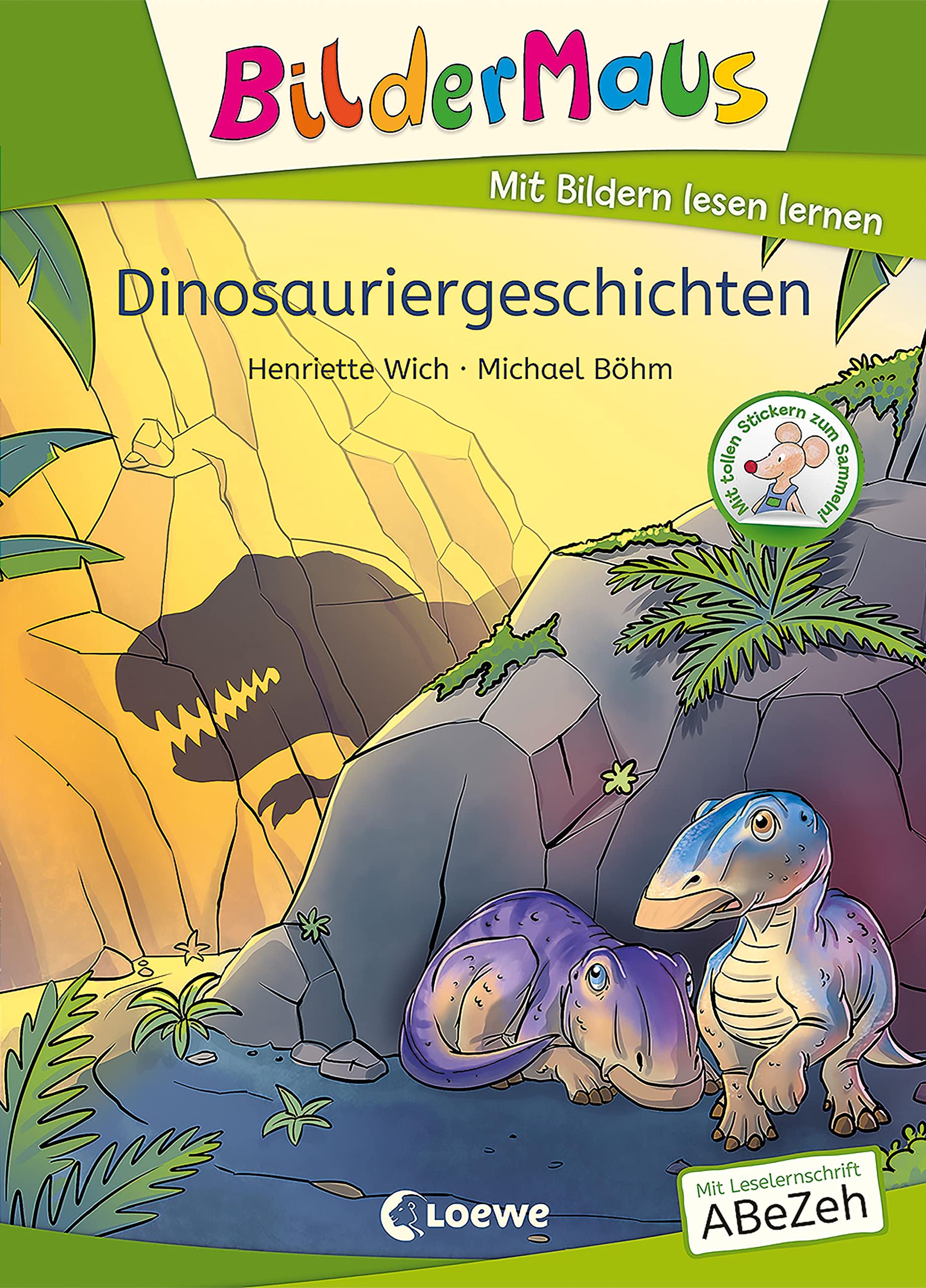 Bildermaus - Dinosauriergeschichten: Mit Bildern lesen lernen - Ideal für die Vorschule und Leseanfänger ab 5 Jahren - Mit Leselernschrift ABeZeh