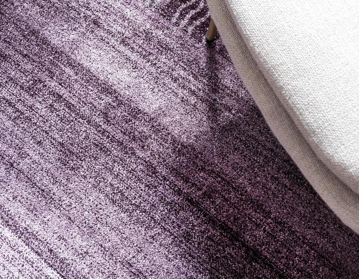 Unique Loom Del Mar Collection Area Rug - Sarah (5' 3" x 8' Rectangle, Violet/ Purple)