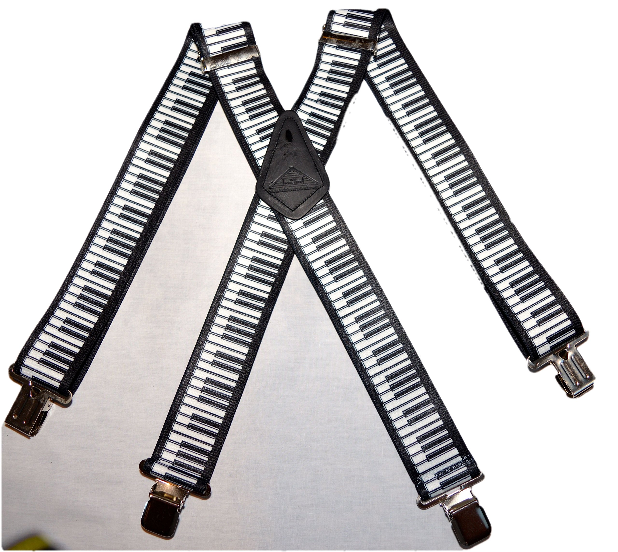 Brimarc Onesize Mens Piano Design Work Braces 2"/50mm