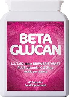 400 mg Beta Glucan 1.3/1.6-D Capsules with Vitamin C and Zinc - Pack of 60