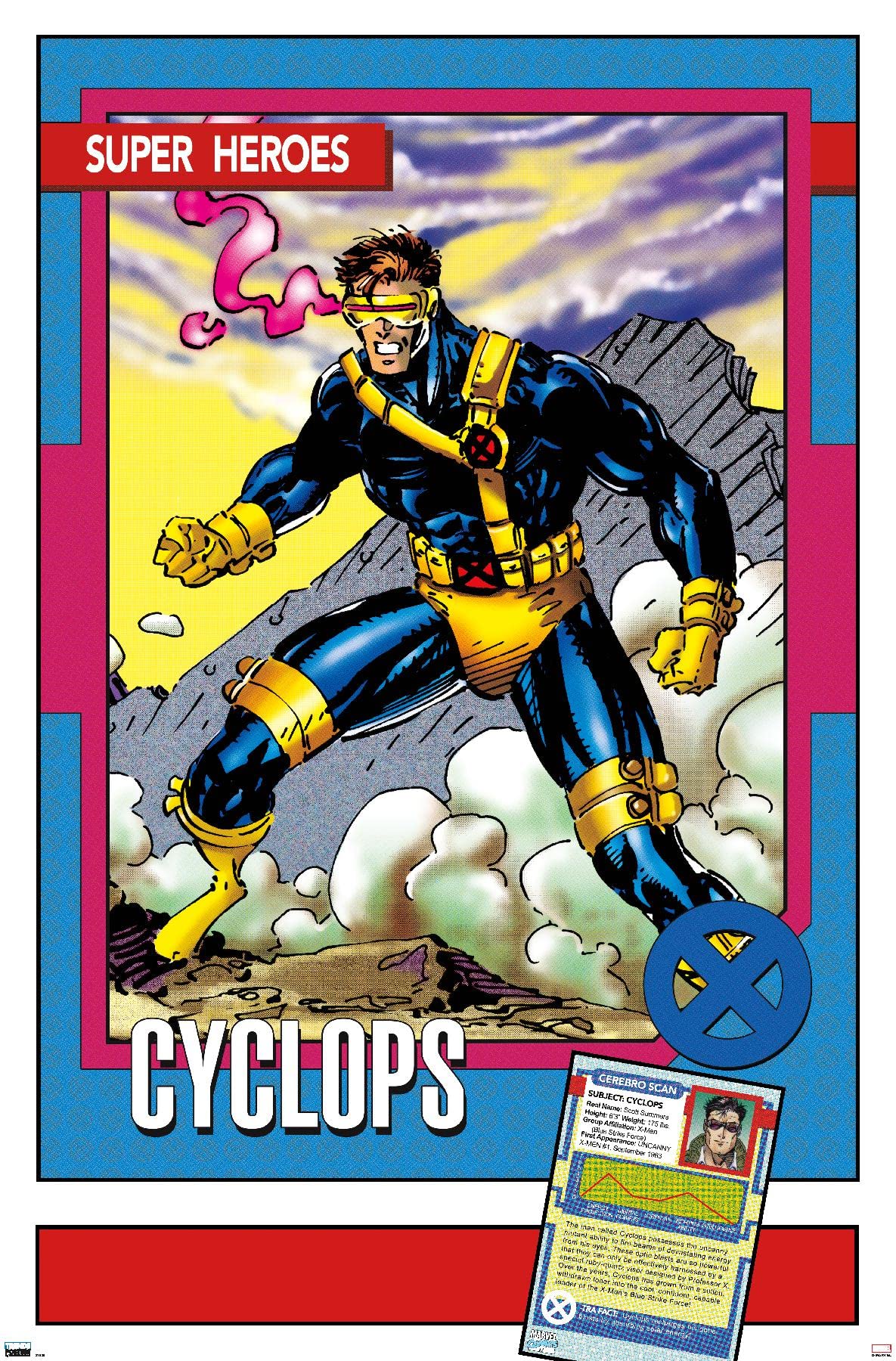 Amazon.com: Trends International Marvel Trading Cards - Cyclops