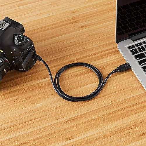 Miniatura 8 de Tienda Basics Cable de carga USB 20 cable A-macho a miniB 3 pies 30ft