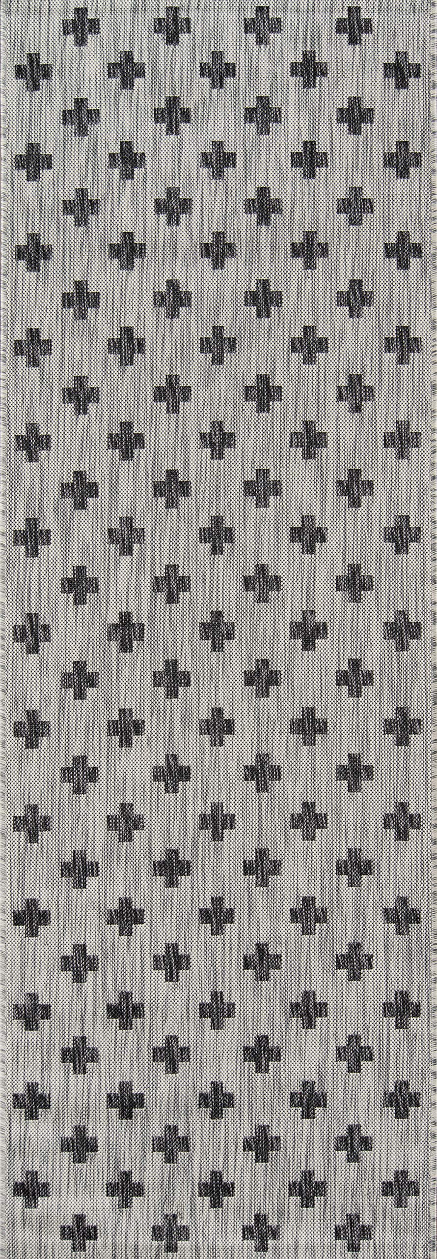 Novogratz by Momeni Rugs Novogratz by Momeni Villa Umbria Indoor Outdoor Rug, 2' X 6' Runner, Grey