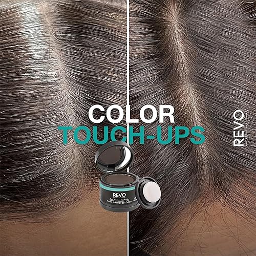 Miniatura 2 de REVO Polvo de retoque de raíces con aplicador de esponja para una cobertura precisa del cabello gris, fácil aplicación, larga duración, resultados