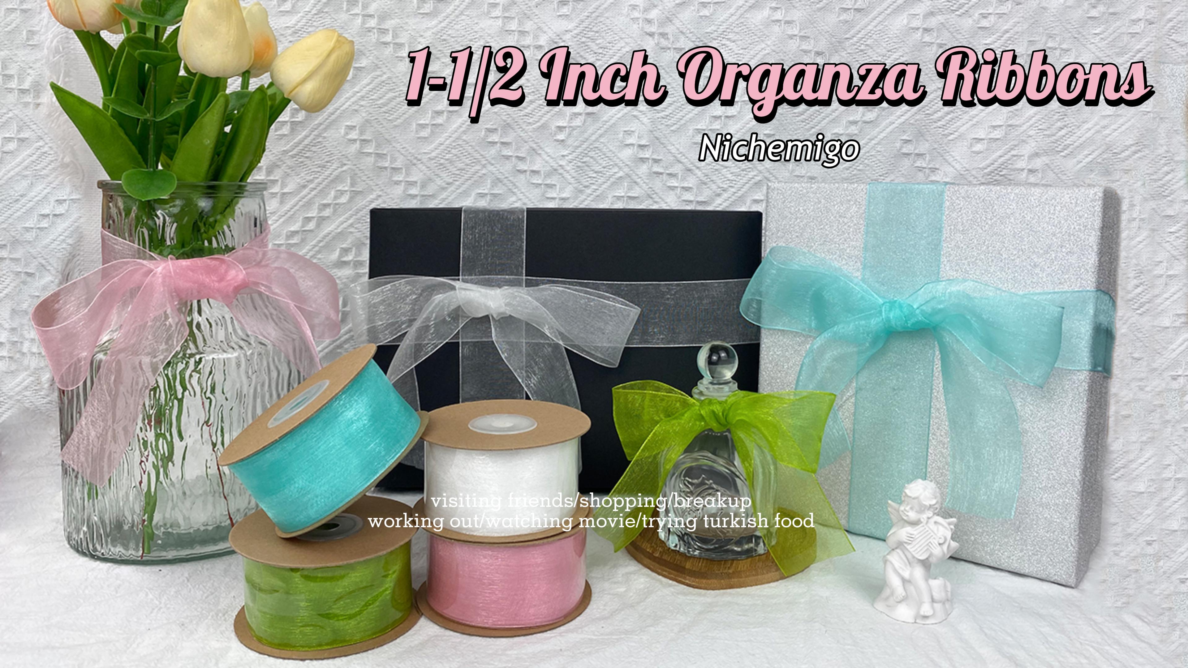 Watch 1-1/2 Inch Sheer Organza Ribbon on Amazon Live