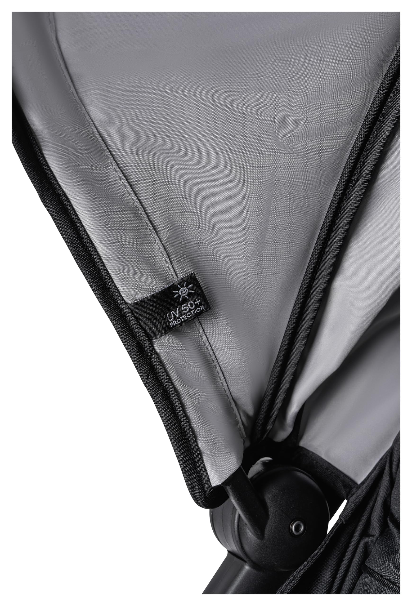OSANN - Passeggino neonato/bambino Vegas - 0-22 kg - 48 x 100 x 83 cm - Compatto con sospensioni, visiera parasole, zanzariera, parapioggia e adattatore per seggiolino auto - Grigio argento