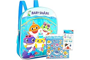 Baby Shark Plush, 11" Backpack For Toddlers, Preschoolers Boys & Girls