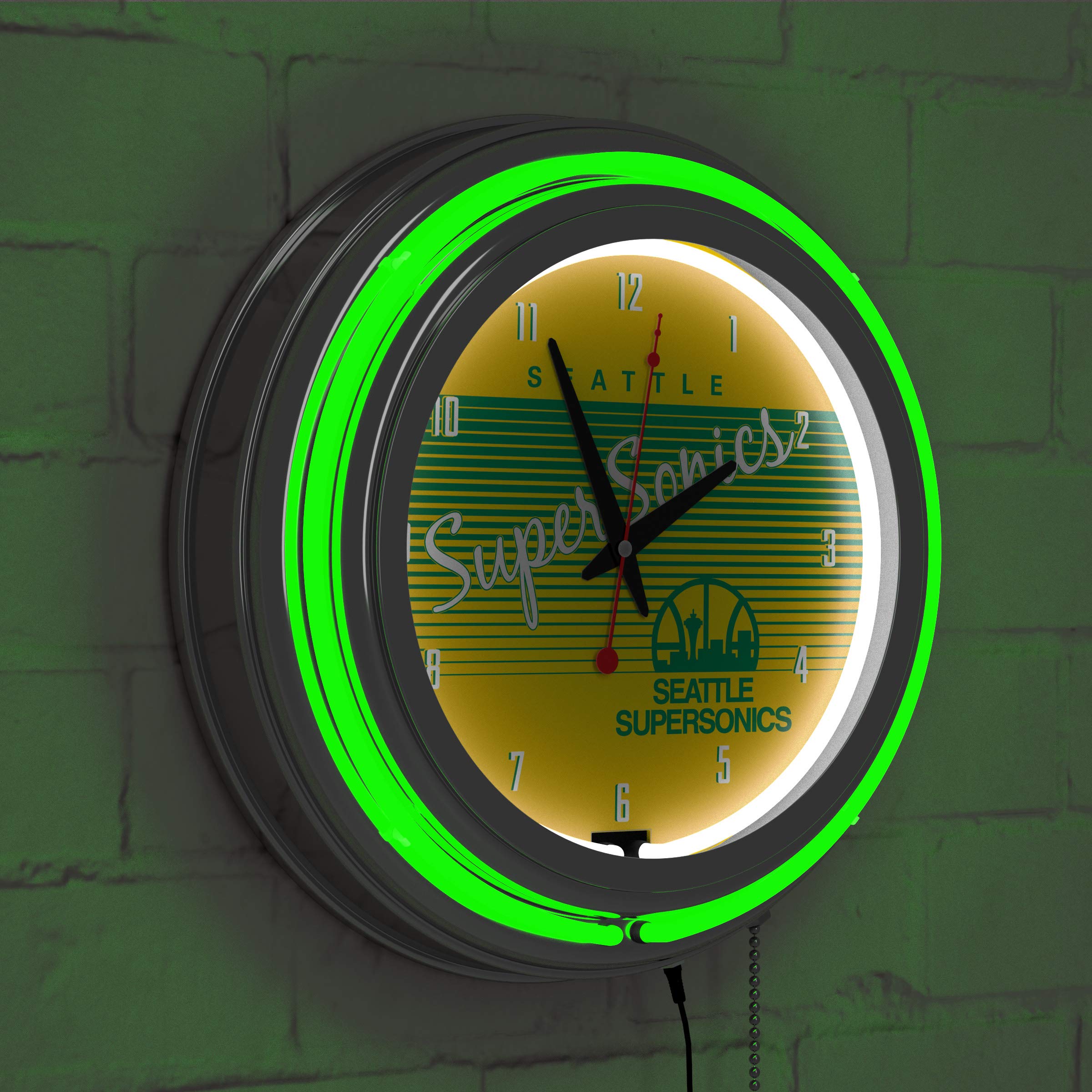 3625-J ネオンクロック ギター 時計 クォーツクロック 3625-J ネオンクロック ギター 時計 クォーツクロック