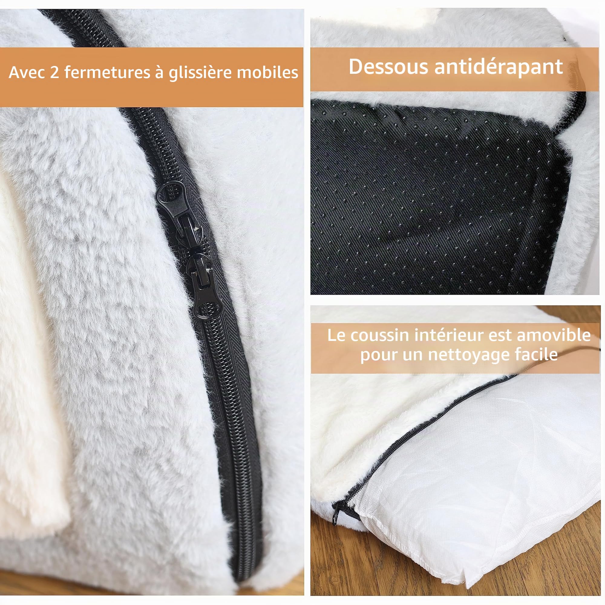 Lit pour chat d'intérieur, niche pliable pour chat, fond antidérapant et résistant à l'eau, maison pour chats d'intérieur ou petits chiens, tente pour chaton, lit pour lapin, lits et meubles pour chat