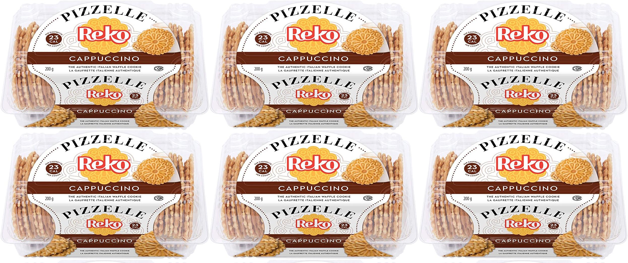 Reko Cappuccino Coffee Pizzelle - 6 Pack