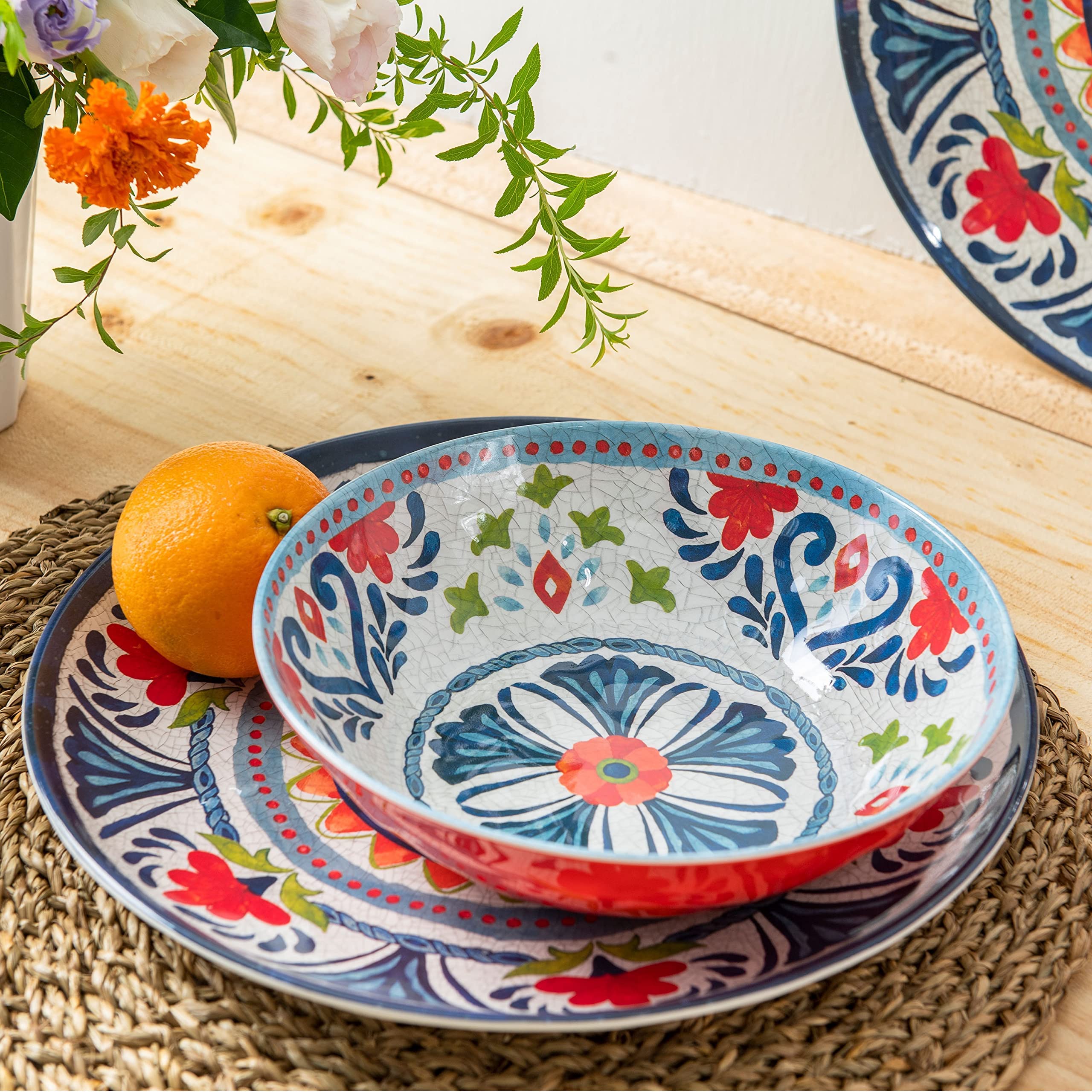 Melamine Dinnerware Sets Pioneer Woman Dishes Walmart Canada