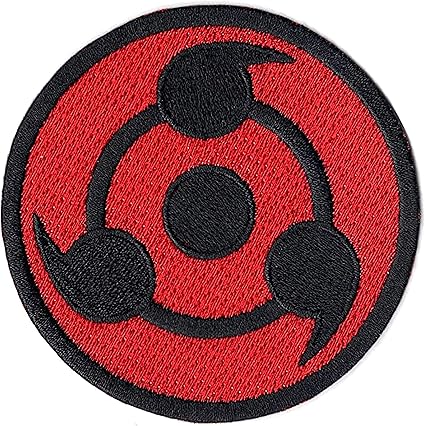 Anime Sharingan Mark Logo Embroidered Iron On Naruto Patch 3 Inches Amazon Co Uk Home Kitchen