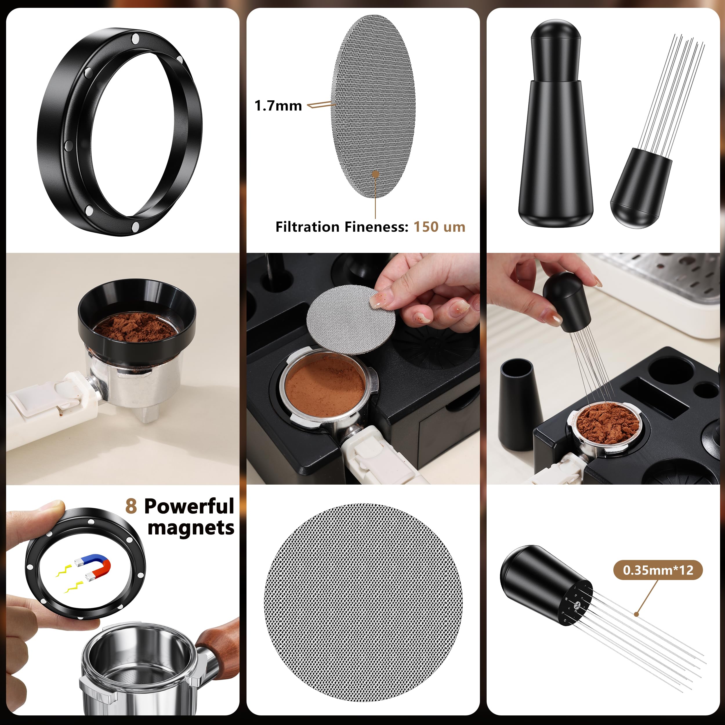 Amazon | エスプレッソアクセサリーキット(正方形)、58mmエスプレッソ 