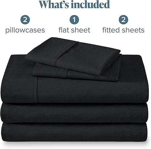 Miniatura 304 de Bare Home Juego de sábanas de tamaño individual XL, tamaño de dormitorio universitario, sábanas de microfibra ultrasuave de 1800 hilos, bolsillos 22