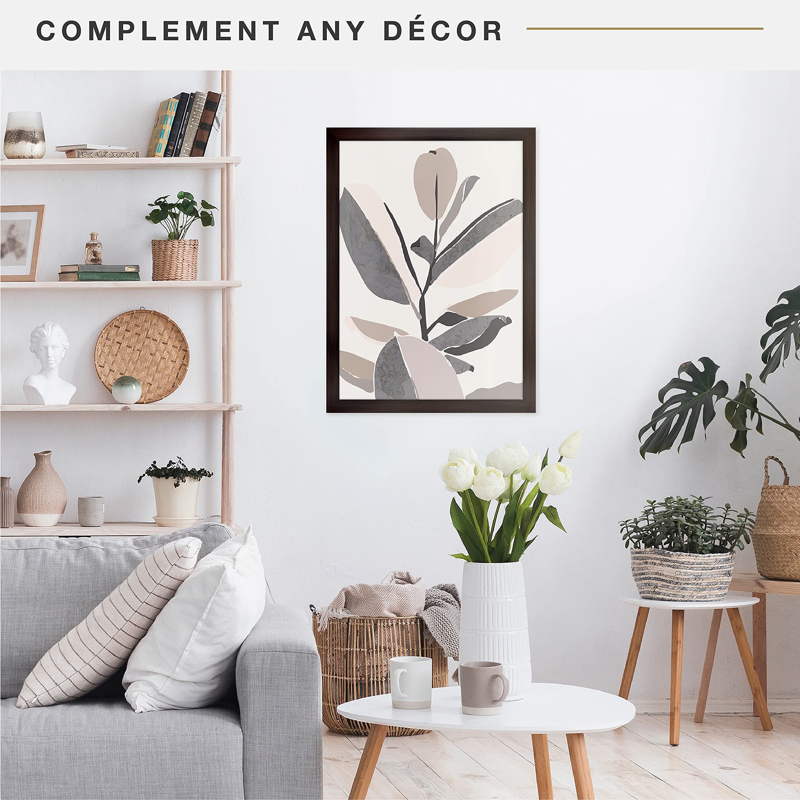 MCS Museum Poster Frame, Espresso Woodgrain, 20 x 28 in, Single