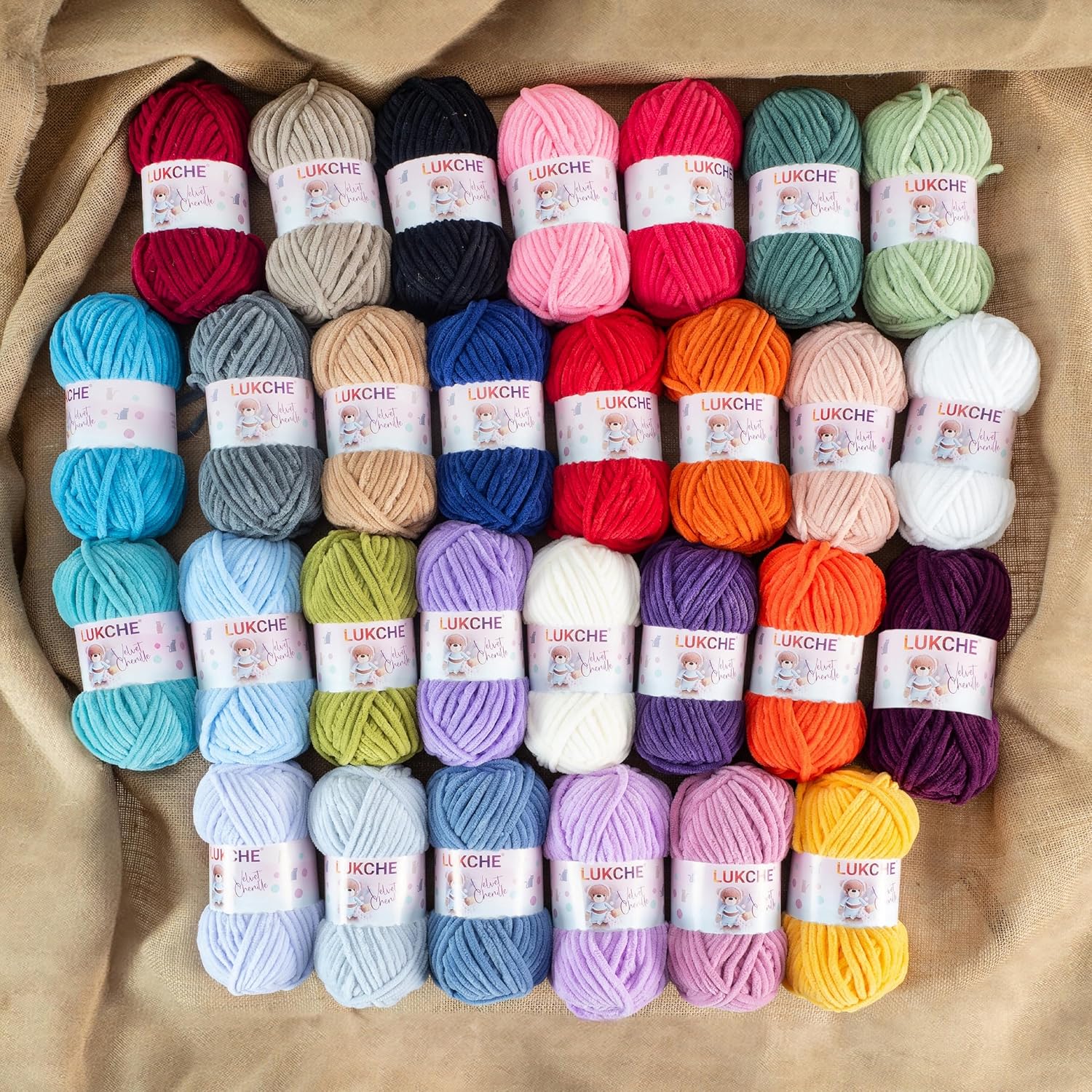 Soft Velvet Chenille Yarn for Crocheting - Super Bulky 100g (75.4 Yds) Baby Blanket for Knitting, Amigurumi, Fancy Crochet Weaving Craft (Yellow, 3 Skein)
