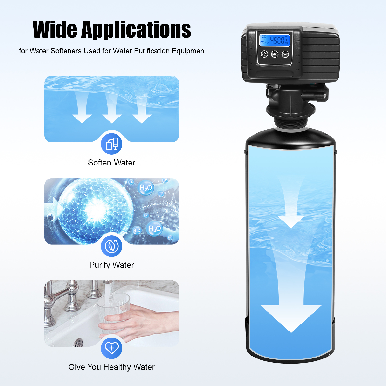 Válvula digital para ablandador de agua 110V 3W 5600SXT miniatura 7