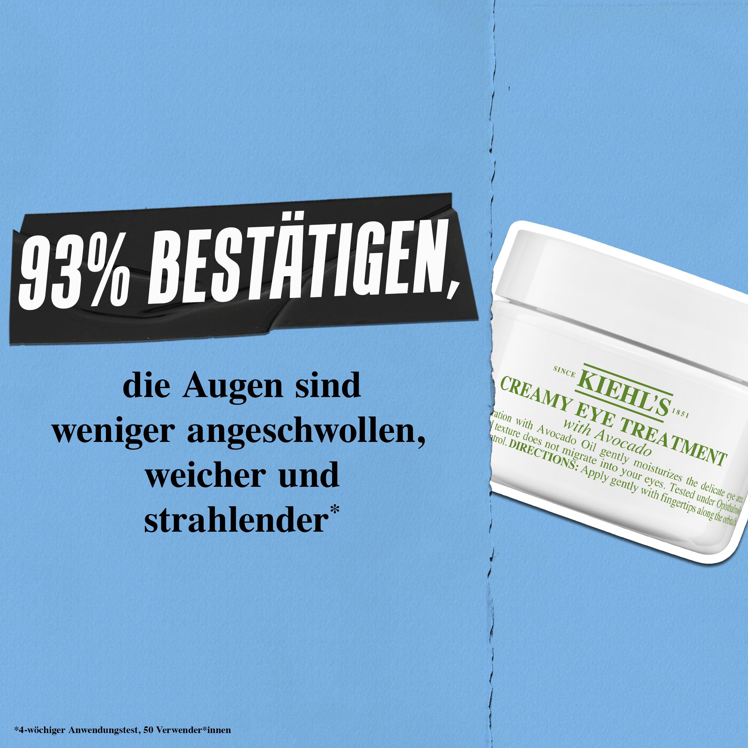 KIEHL'S Set mit Ultra Facial Cream und Avocado Eye Cream, Gesichtscreme mit Squalan und Glykoprotein, Augencreme mit Avocadoöl und Koffein, Skincare Set für langanhaltende Feuchtigkeitspflege