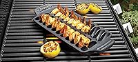 Vista 3 de Outset 76375 Shrimp Cast Iron Grill and Serving Pan , Black