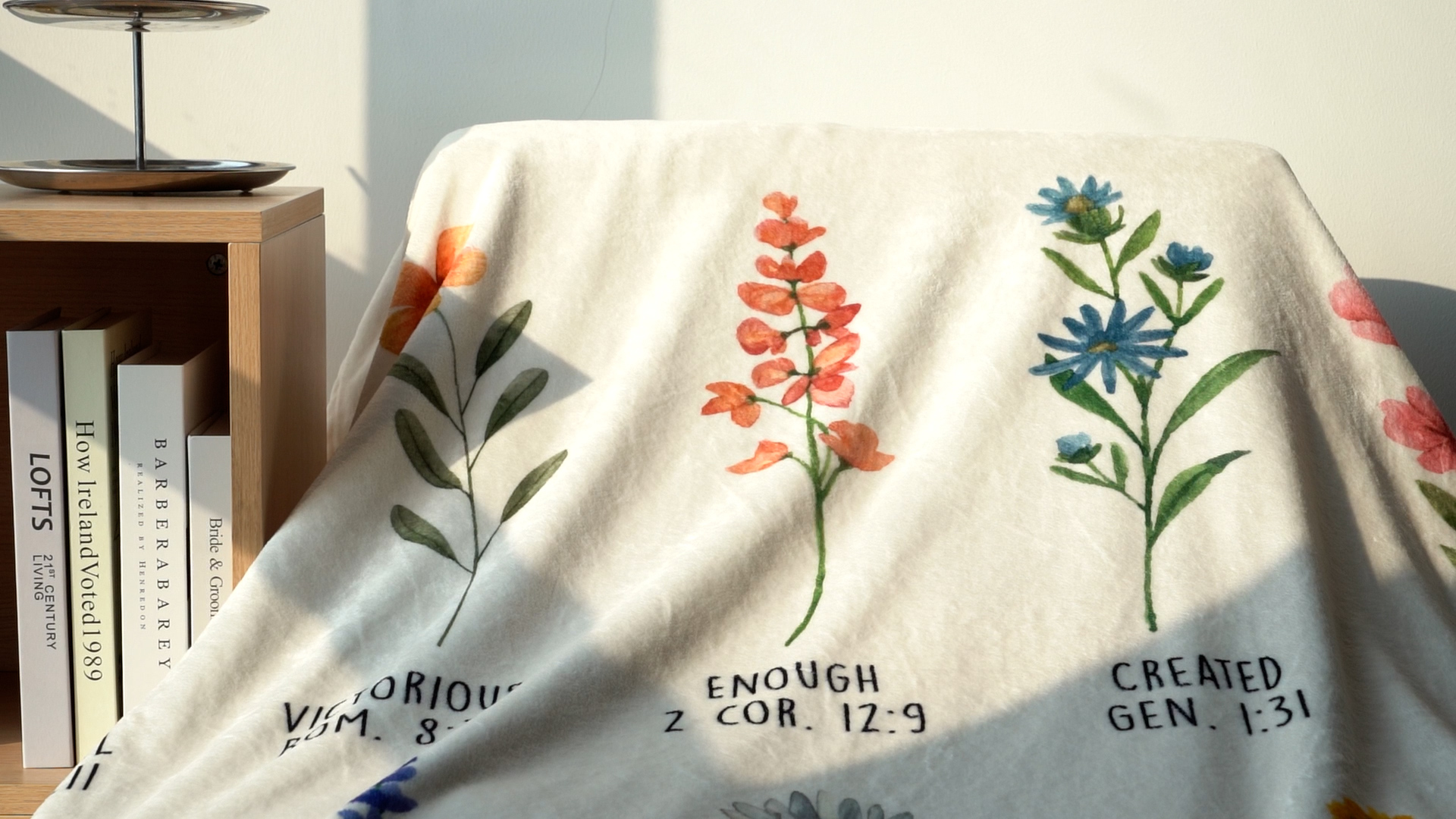 Afterprints Manta Térmica Throw Blanket en Color Cream 50 x 60 pulgadas miniatura 7