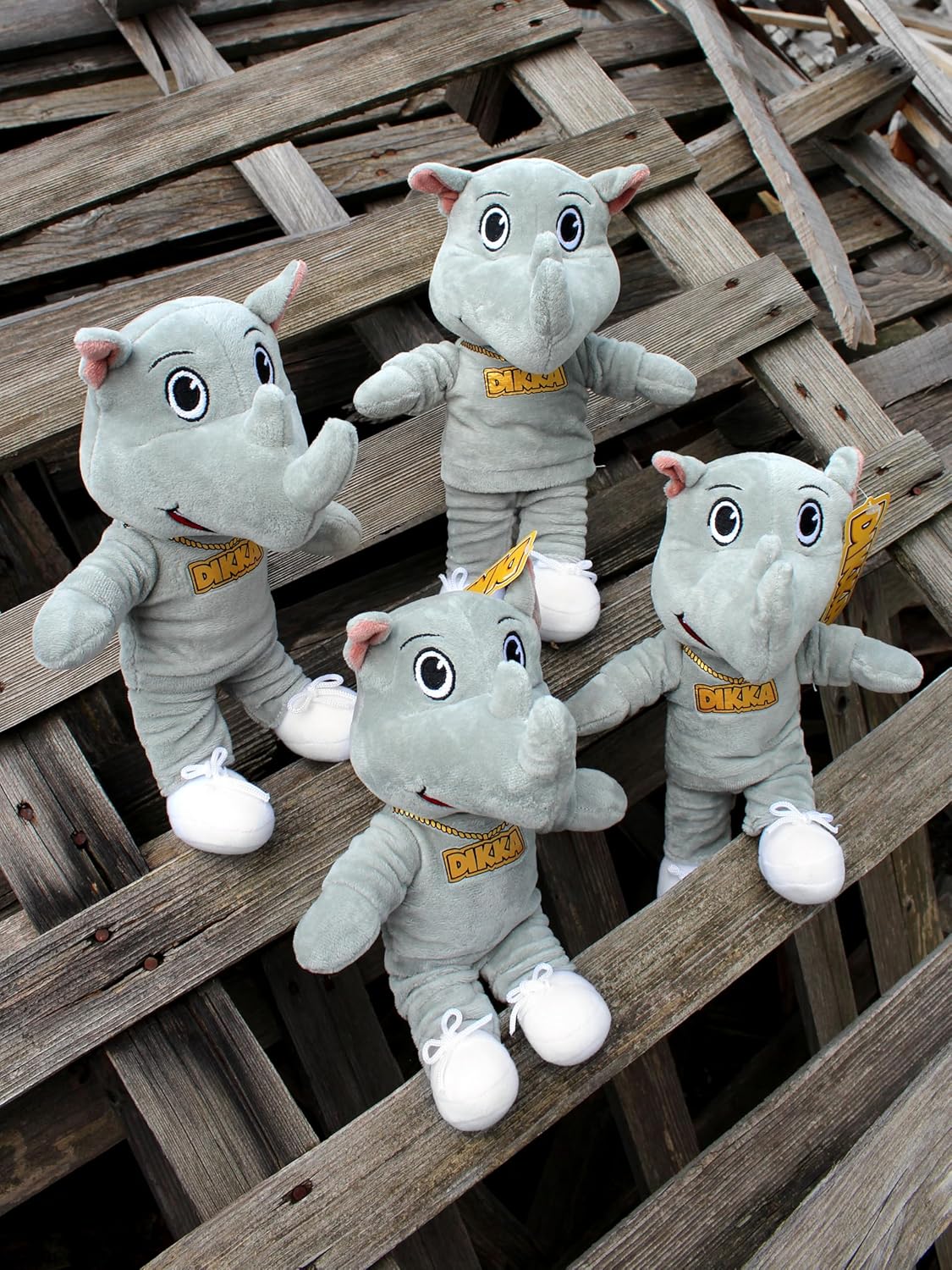 Dikka the Rhino Plush 13 x 11 x 26 cm