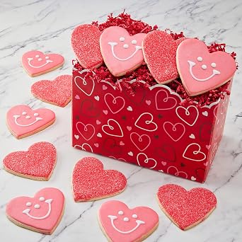 Heart Cookie - Smiley Cookie - Cookie Gift Box