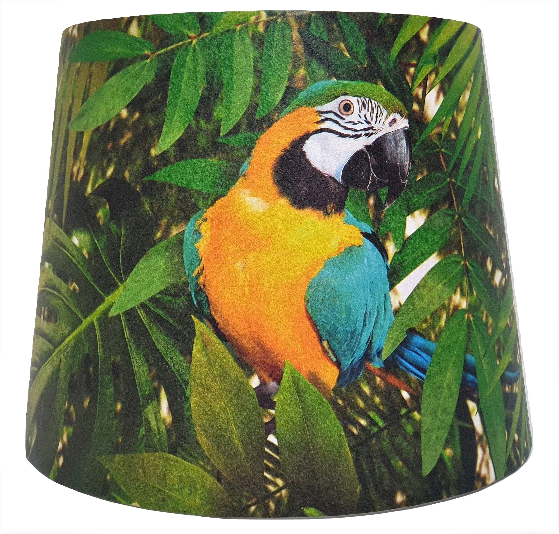 Tropical Parrot Lampshade or Ceiling Light Shade Jungle Bird Palm Leaf Botanical Leaves Bedroom Accessories Gifts (Ceiling Fitting)