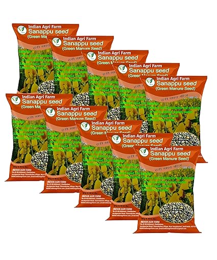 Iagrifarm Sanappu Seed - 10 Kg/Crotalaria Juncea/Green Manure Seed for Cultivation