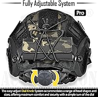 Vista 2 de ACTIONUNION Juego de Casco Pro Airsoft Tipo PJ Táctico para Paintball