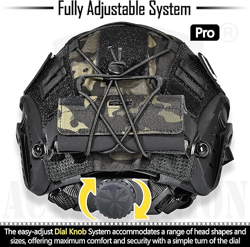 Miniatura 9 de ACTIONUNION Airsoft Helmet Pro Set PJ Type Tactical Paintball Casco