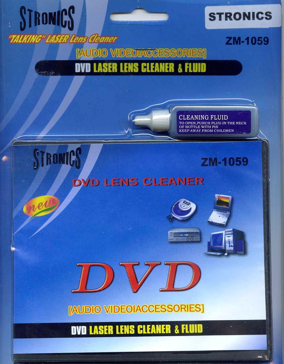 DVD Laser Lens Cleaner & Fluid Electronics
