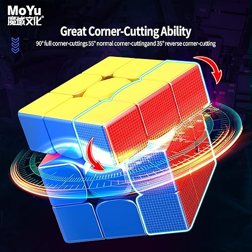 Miniatura 7 de CuberShop Moyu Super RS3M 2022 - Cubo de velocidad MagLev de 3 x 3 cubo de velocidad sin calcomanías Moyu RS3 M MagLev Professional de 3 x 3 versión