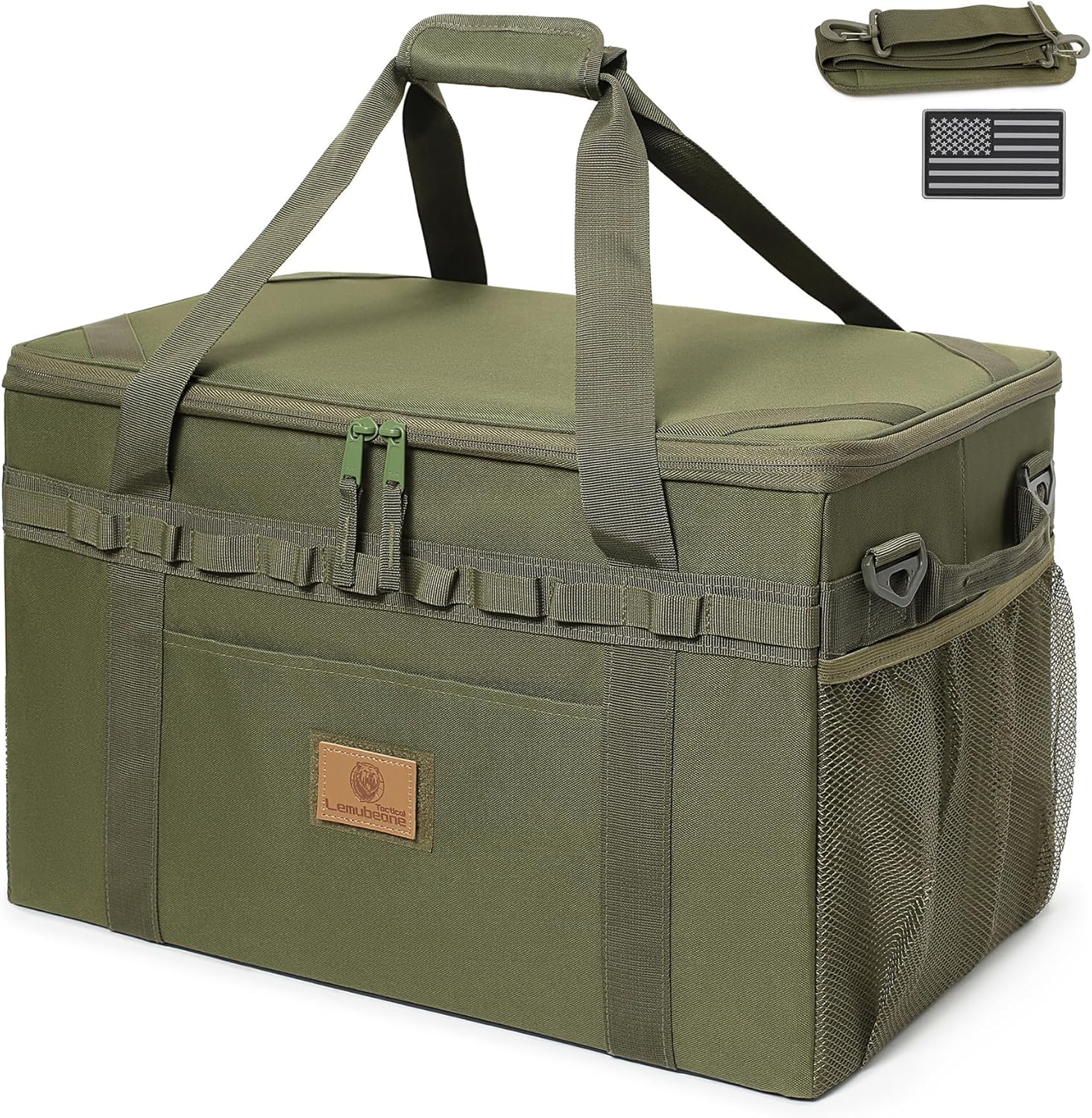 Tactical Camping Storage Bag Utility Tote Bag Camping Kitchen Organizer with Axe Holder & Shoulder Strap Tactical Camping Storage Bag Utility Tote Bag Camping Kitchen Organizer with Axe Holder & Shoulder Strap