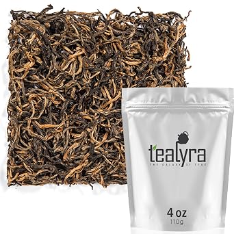 Tealyra - Yunnan Golden Special - Black Loose Leaf Tea - Best Chinese Black Tea - Perfect Morning Tea - 110g 4-ounce