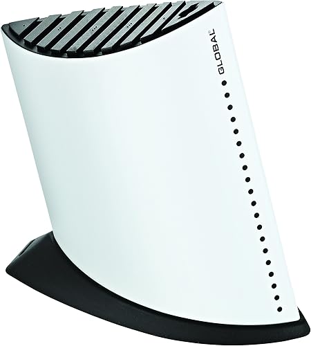 Miniatura 1 de Global GKB-52CW, bloque de cuchillos de 10 ranuras, color blanco