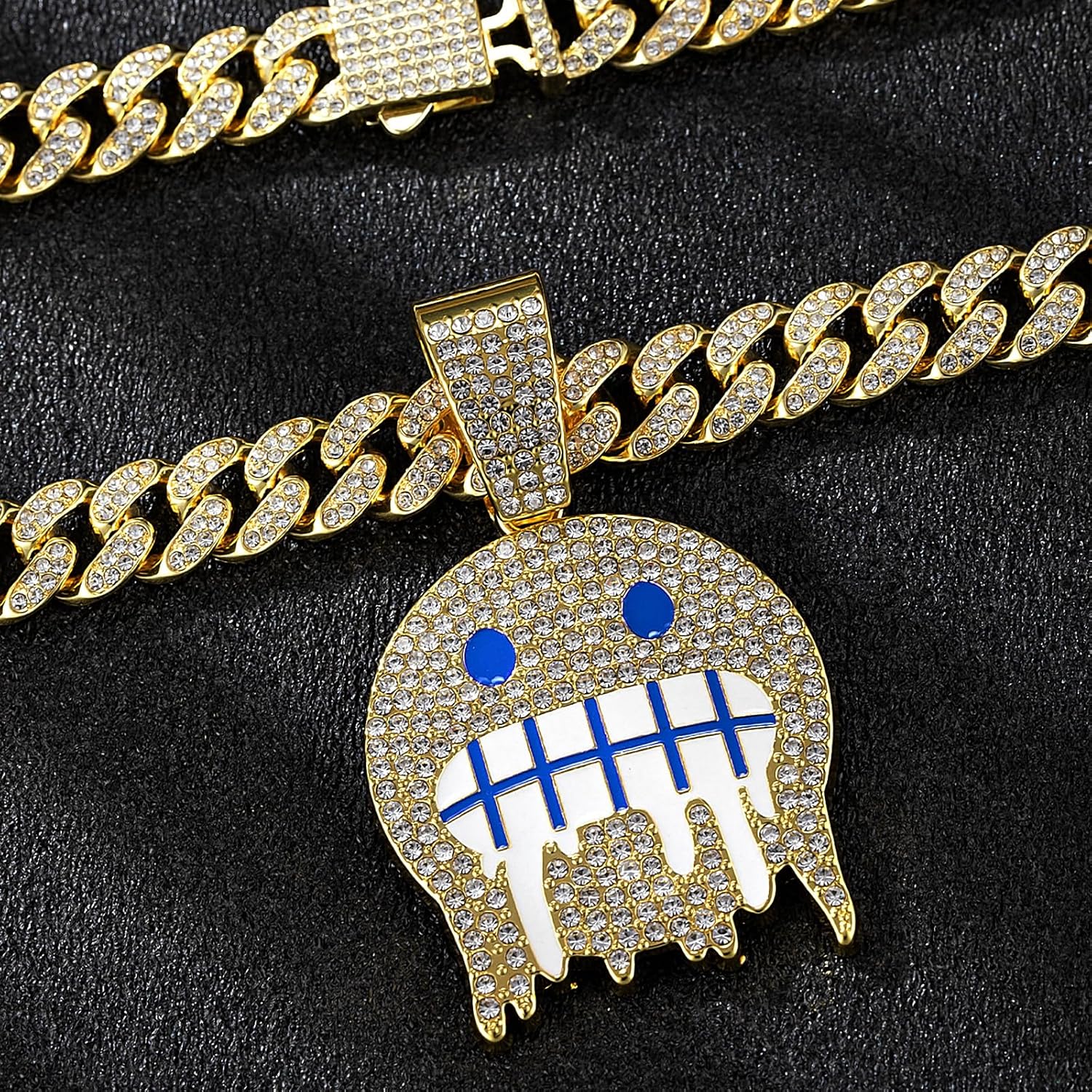 Miami Mens Cuban Link Chain Silver Gold Plated Bling Cuban Necklace Diamond Chain for Men iced out chain Hip Hop Jewelry - Image 5