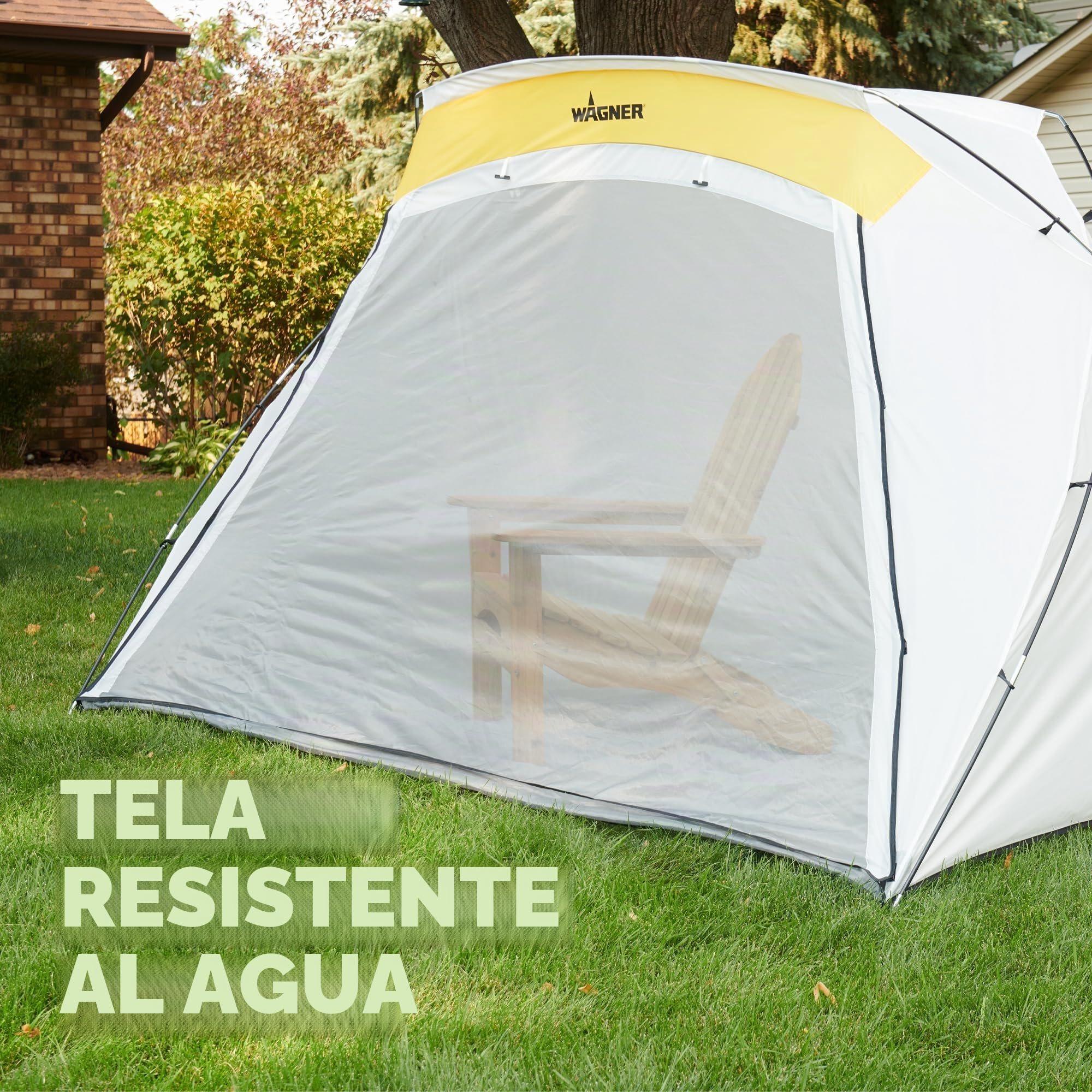 Wagner Spraytech C900139.M HomeRight Caseta mediana portátil para rociar pintura en aerosol, caseta de pintura para pasatiempos, tienda de campaña para pintar, color blanco