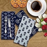 Vista 2 de DIYANAIMPEX 10 piezas de servilletas de tela de algodón con estampado de bloque manual hecho a mano Tamaño 16x16 pulgadas Servilletas impresas